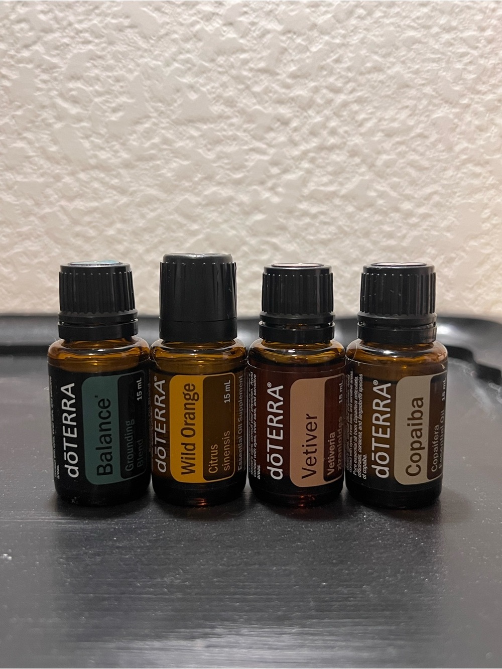 doTERRA Essential Oil Bundle Balance Wild Orange Vetiver Copaiba 15mL Bottles